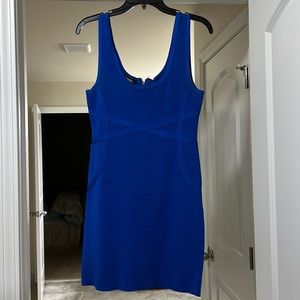 Royal blue Bebe dress. Size large.